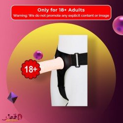 LeLuv 8 Male Hollow Vibrating Strap On SO-016