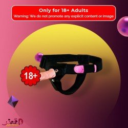 LeLuv 6.5 Male Hollow Vibrating Strap On SO-010