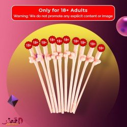 Pack of Ten Willy Straws Blow me KP-001