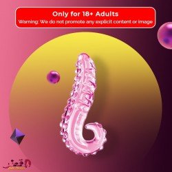 Kiss of Tongue Crystal Glass Dildo Anal Toy GD-002