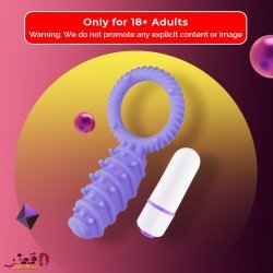 Clitoral Banger Spikes Premium Cockring With Bullet CR-015