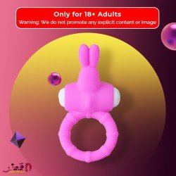 Rabbit Vibrating Penis Ring Blue Lolly CR-018