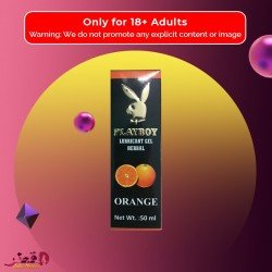 Playboy Lubricant Water Based Gel-Orange Flavoured CGS-033