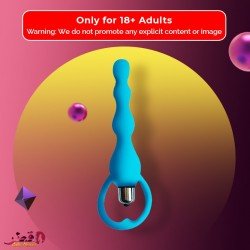 Blue Silicone Anal Vibrator AD-029