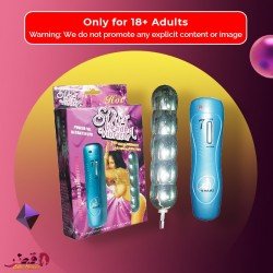 Silver Beaded Anal Vibrator-BIG AD-011